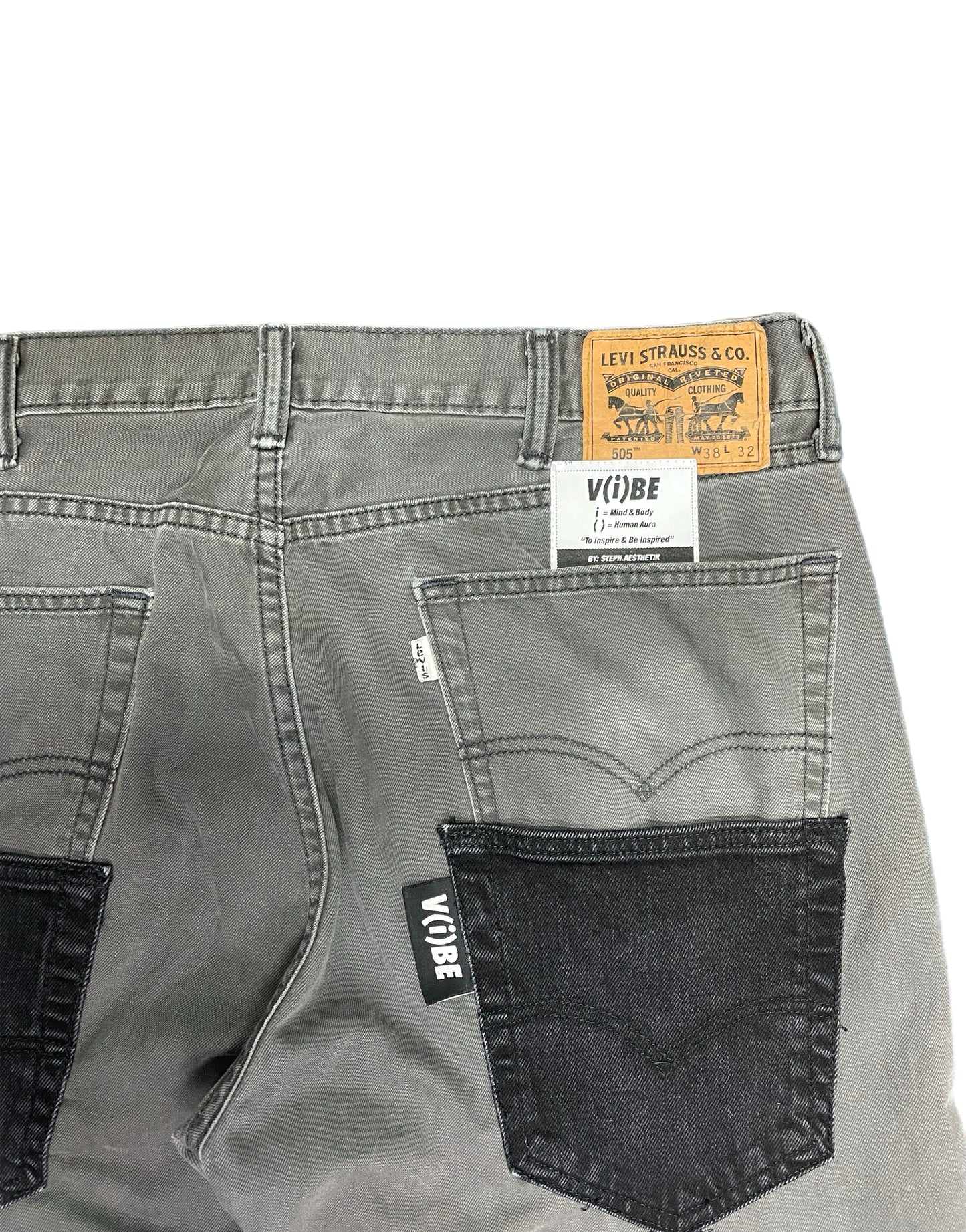 Double Back Pocket Flare Denim