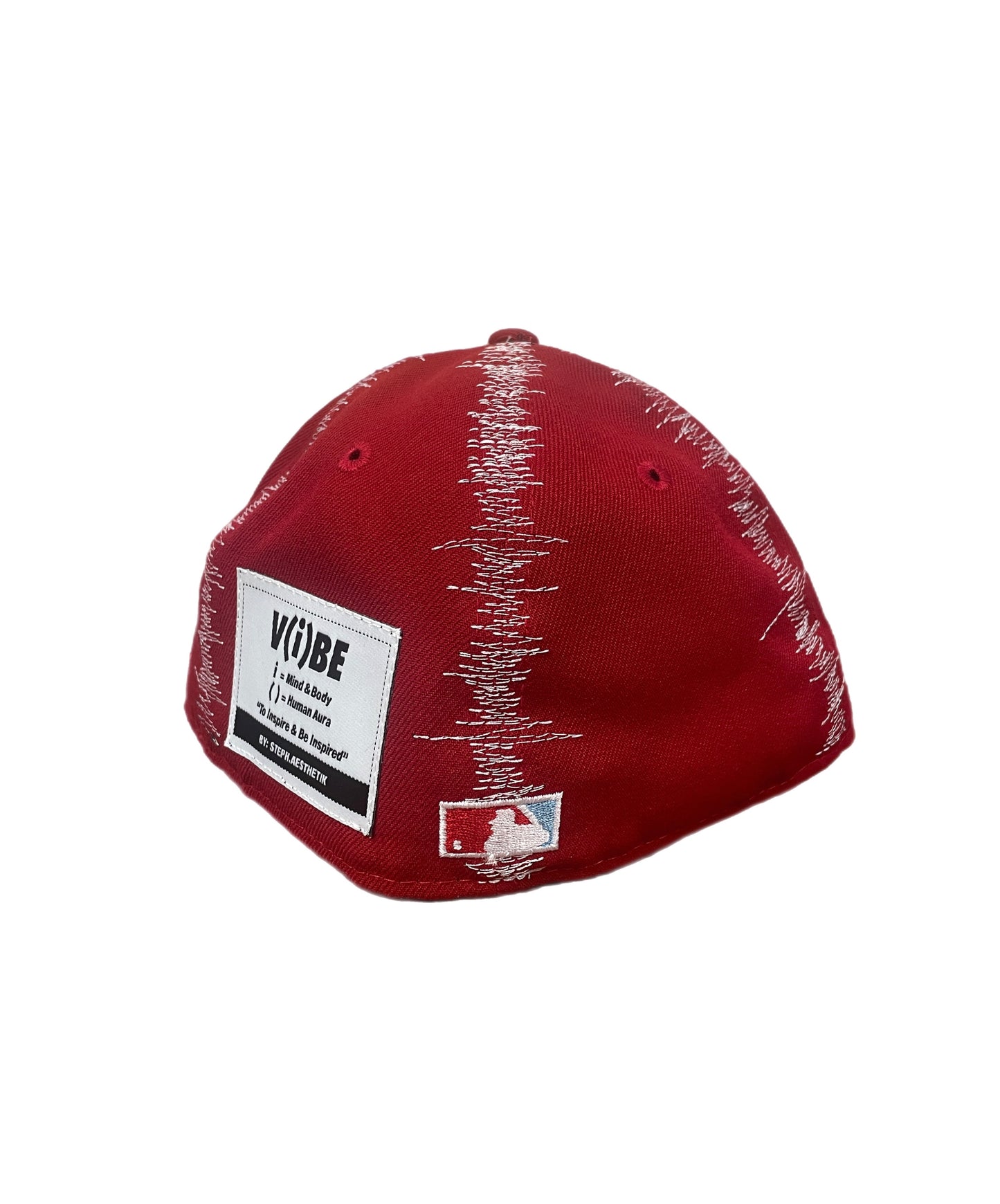 Red Static Stitch Padres Fitted Cap