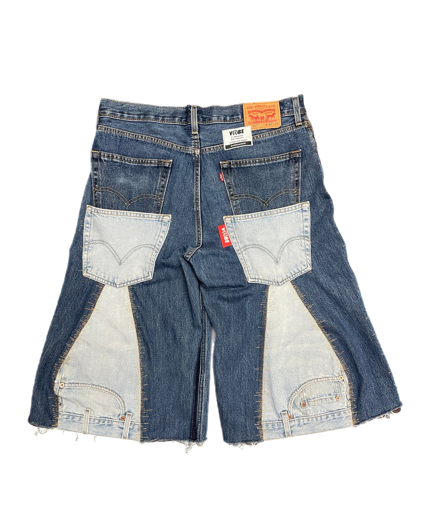Static Stitch Denim Jorts