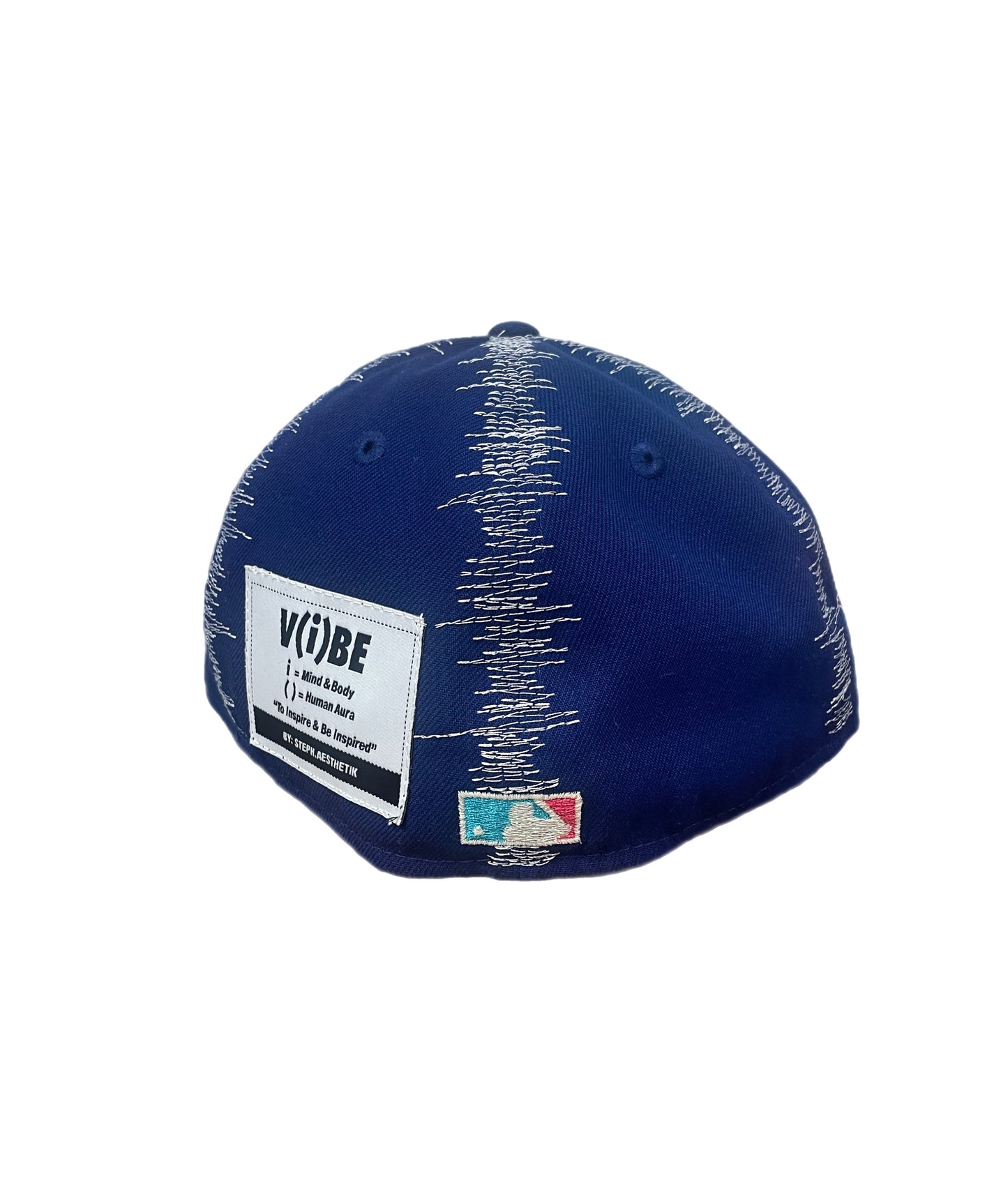 Blue Static Stitch Padre Fitted