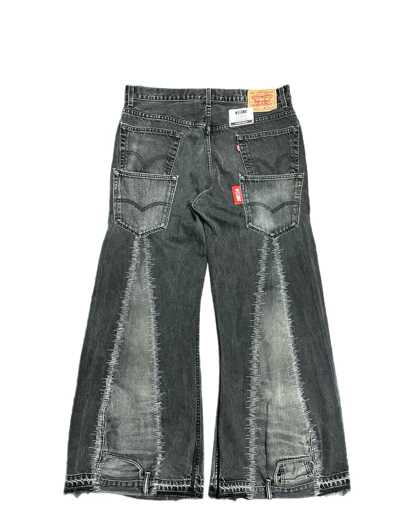 Static Stitch Denim Pants