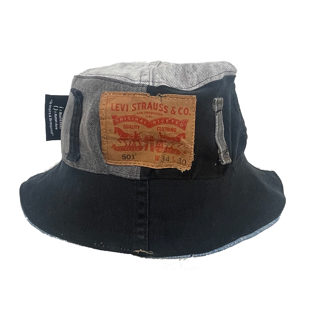 "LeV(i)BE" 1of1 Cut&Sewn Reversible Bucket Hat