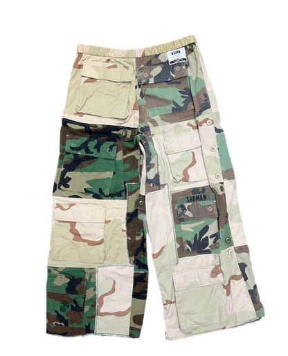 16 Pocket Patchwork Camo Pants