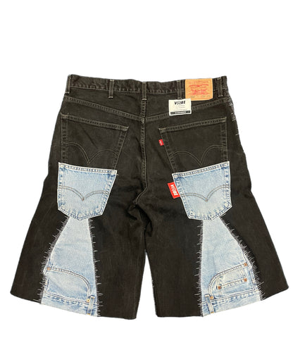 Static Stitch Denim Jorts