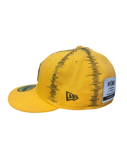 Yellow Static Stitch Padre Fitted Cap