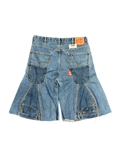 Static Stitch Denim Jorts