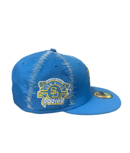 Charger Blue Static Stitch Fitted Cap