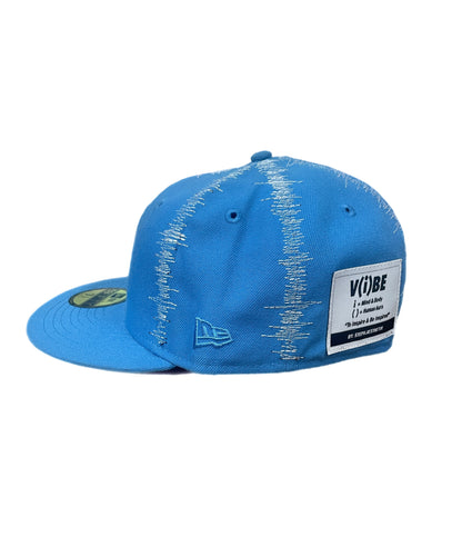 Charger Blue Static Stitch Fitted Cap