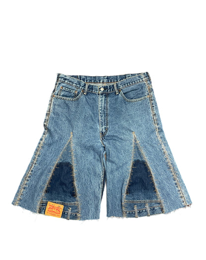 Static Stitch Denim Jorts
