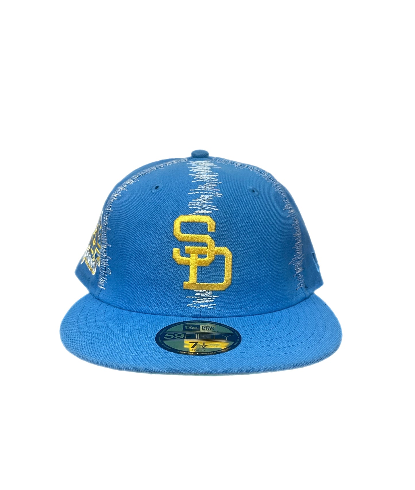 Charger Blue Static Stitch Fitted Cap