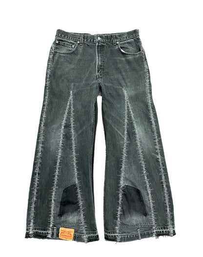 Static Stitch Denim Pants