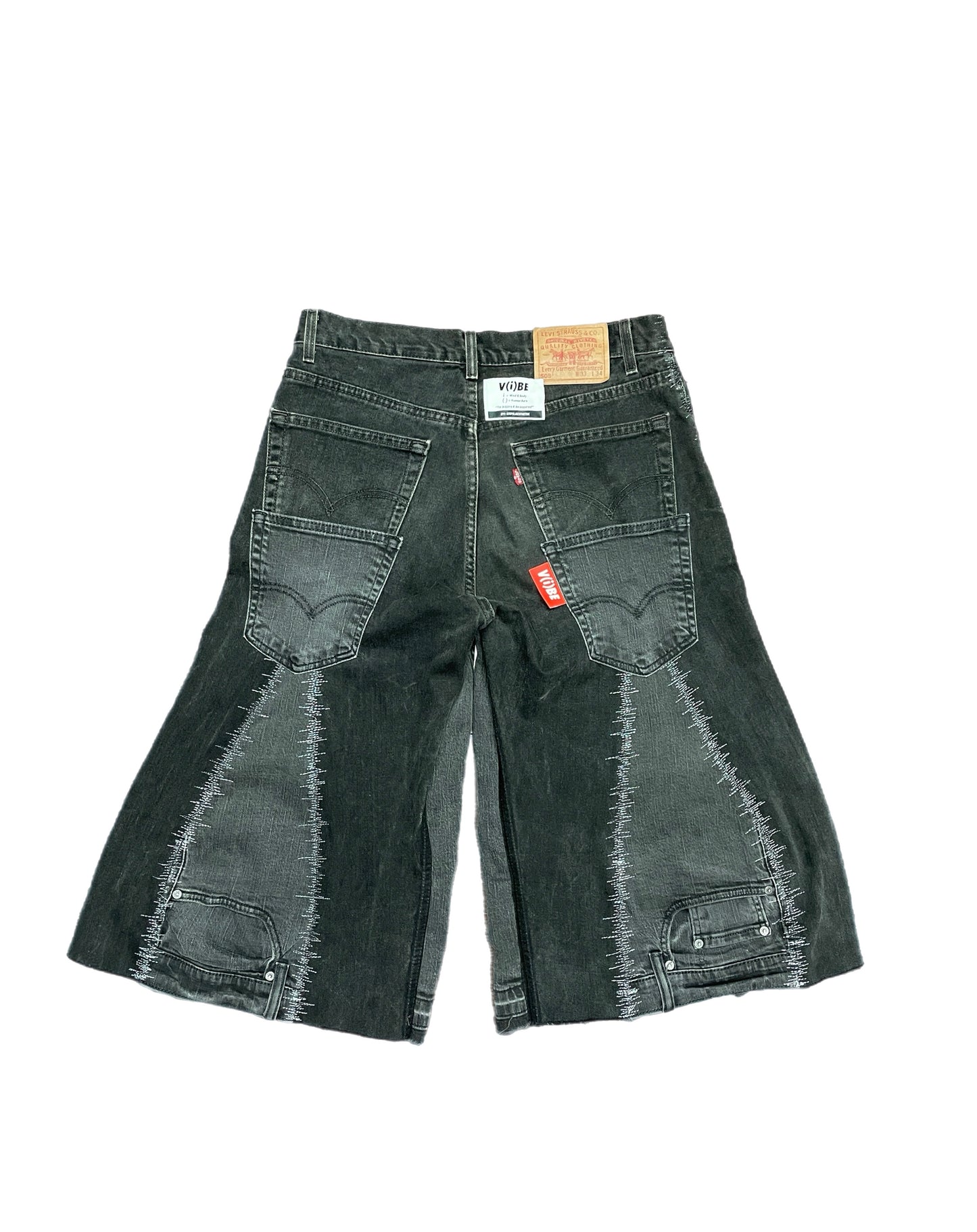 Static Stitch Denim Jorts