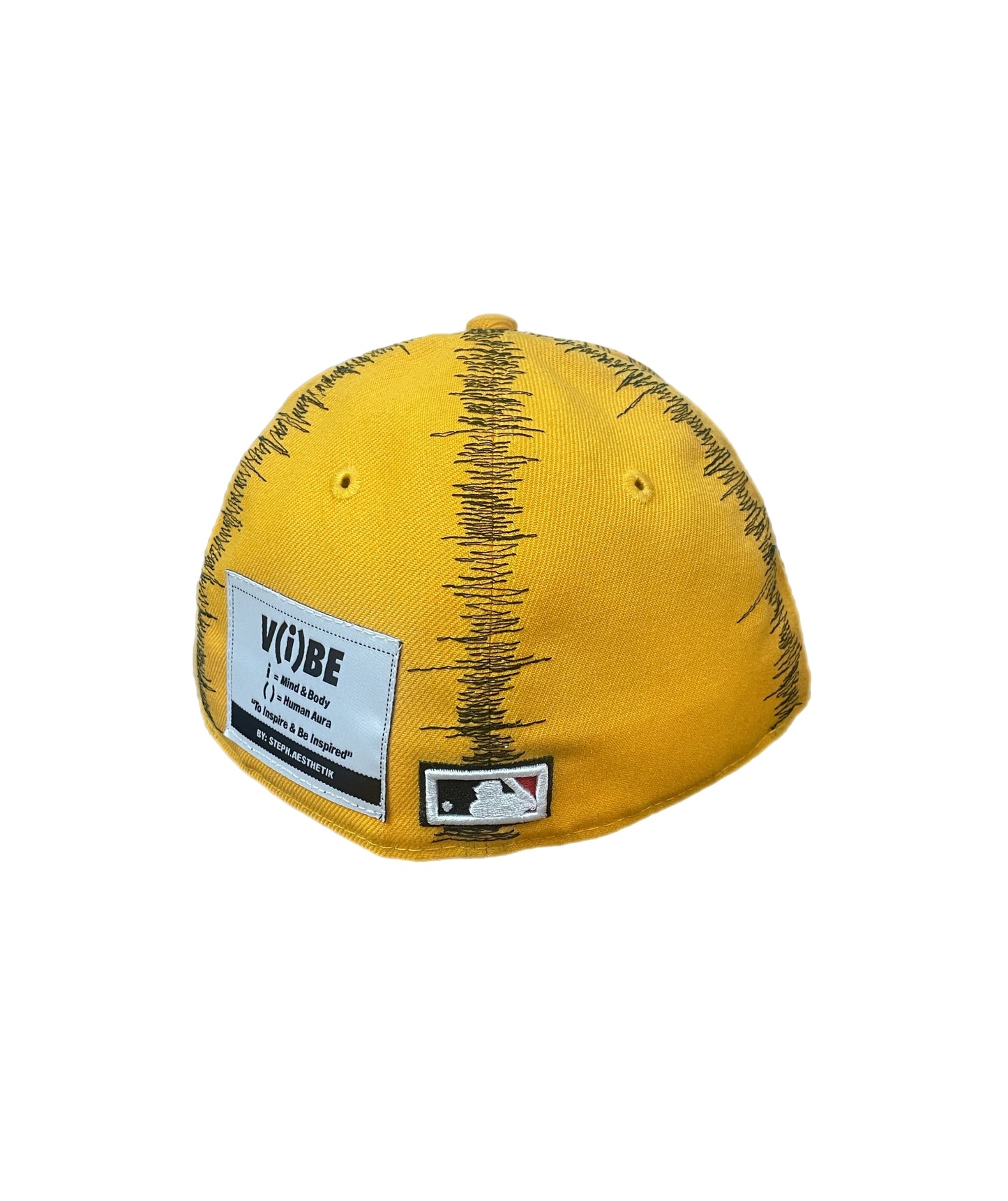 Yellow Static Stitch Padre Fitted Cap