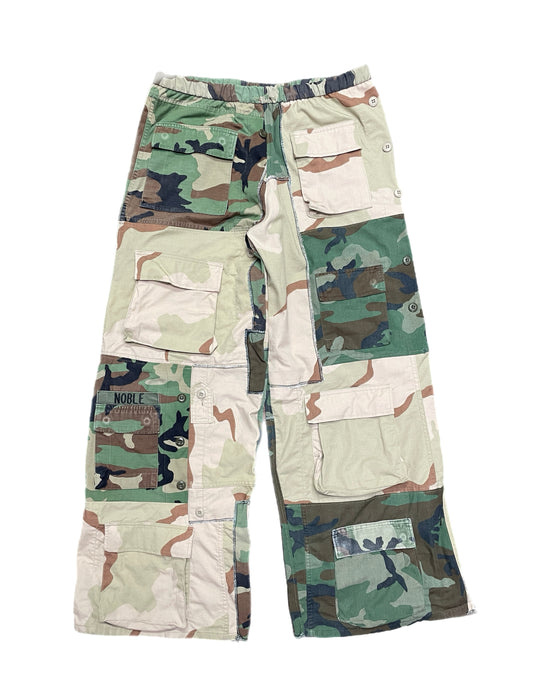 16 Pocket Patchwork Camo Pants