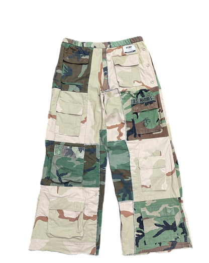16 Pocket Patchwork Camo Pants