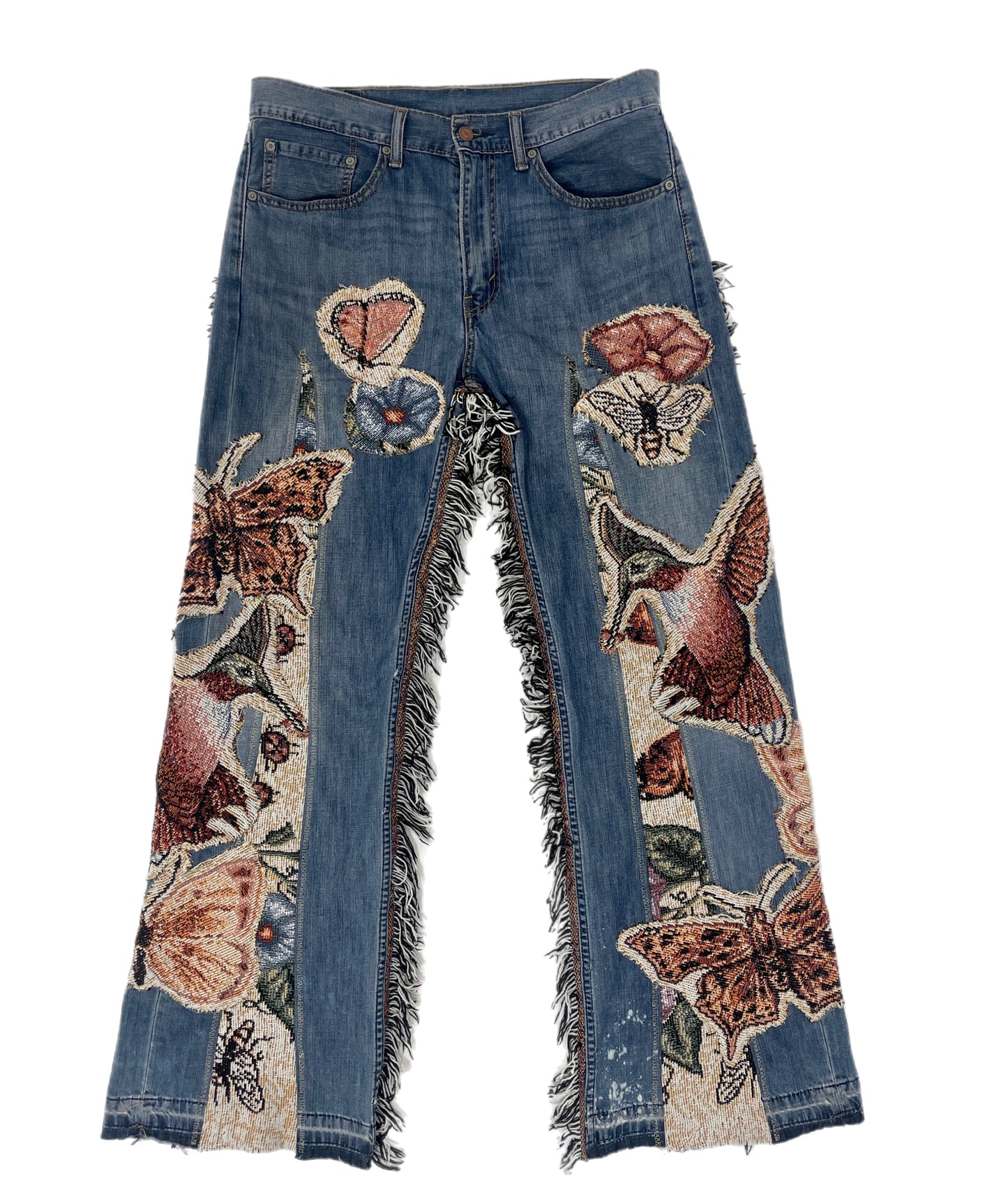 1of1 “ButterV(i)BE” Tapestry Jeans