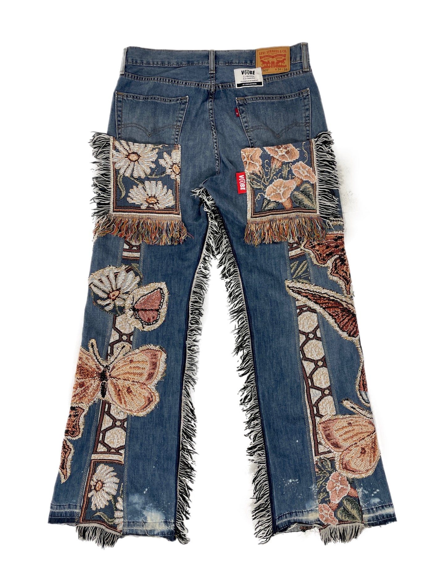 1of1 “ButterV(i)BE” Tapestry Jeans