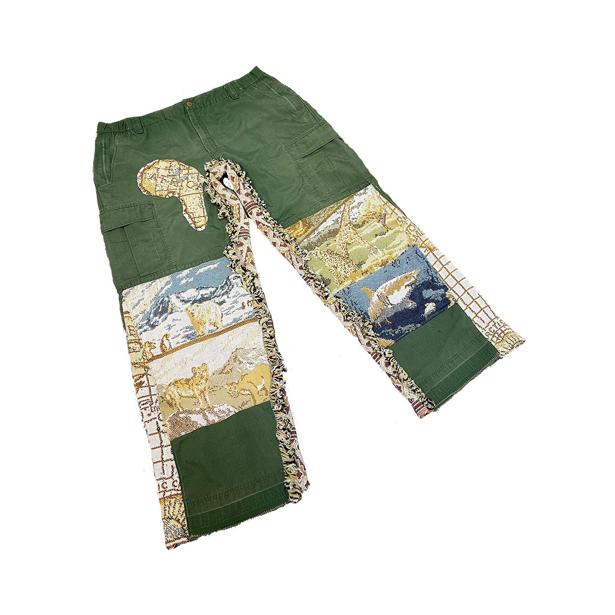 "The MotherV(i)BE" 1of1 Cut&Sewn Tapestry Pants